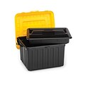 Home Homz® DuraBILT Tote Locker With Tray; Black/Yellow