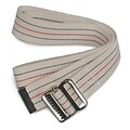 Medline Transfer Belts, White with Blue and Red Pin Stripes, 6/Pack