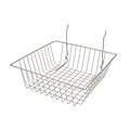 Econoco BSK13/EC Small Basket, Epoxy Chrome, Semi-Gloss, 12 x 12 x 4, 6/Pack