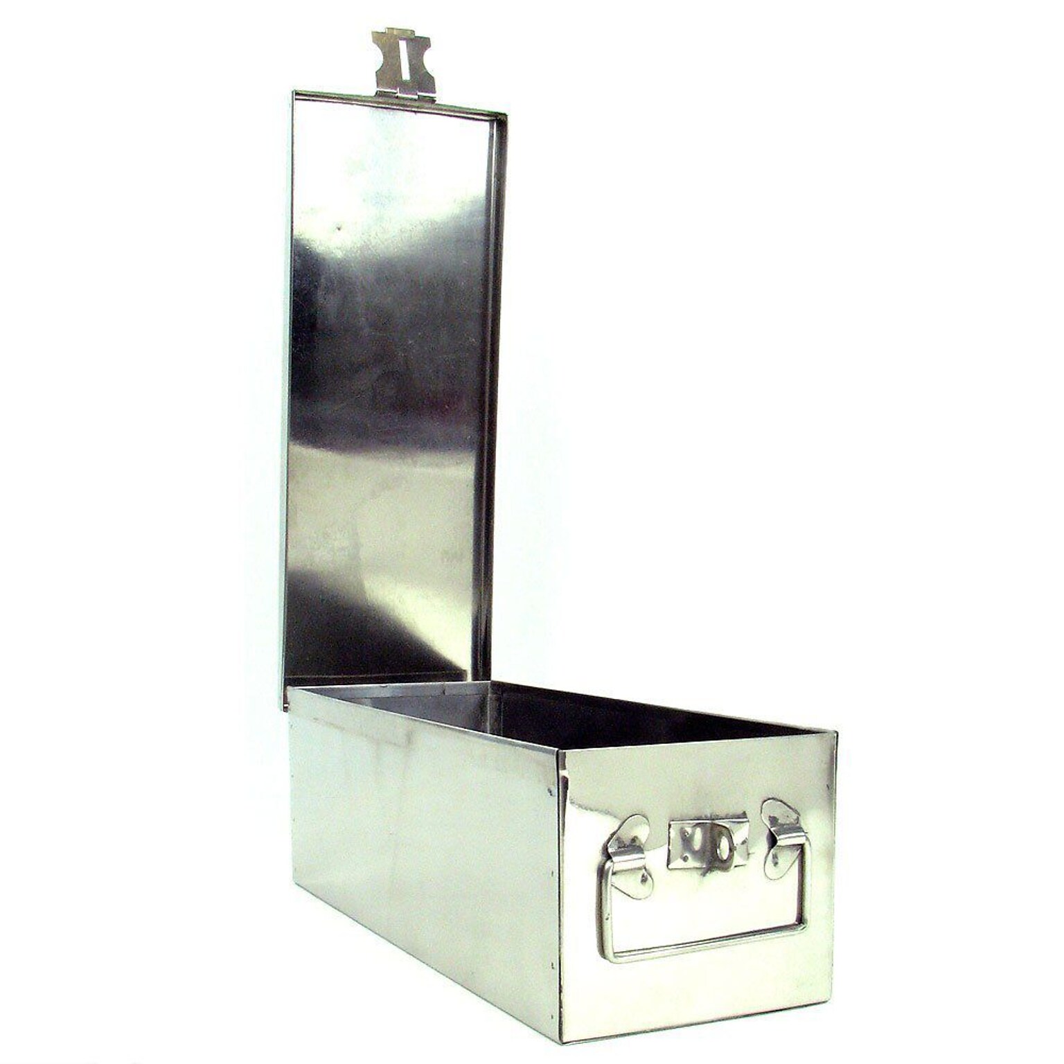 Stalwart™ 75-500 Oversized 12 Metal Storage Lock Box, Silver (844296012633)