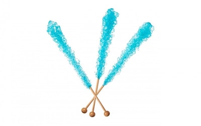 Light Blue Rock Candy Sticks, 36-piece tub (262-00031)