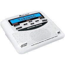 MIDLAND RADIO Emergency Radios, Weather Alert Radio with Alarm Clock (WR120B)
