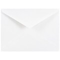 JAM Paper V-Flap A2 Invitation Envelope, 4 3/8 x 5 3/4, White, 1000/Pack (04023206B)