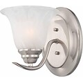 Aurora Lighting A19 Wall Sconce Lamp, Brushed Nickel(STL-VME352311)