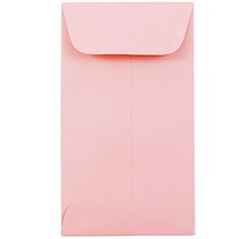 JAM Paper #5.5 Coin Business Envelopes, 3.125 x 5.5, Baby Pink, 25/Pack (356730552)