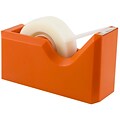JAM Paper® Modern Tape Dispenser, Orange, Sold Individually (338OR)