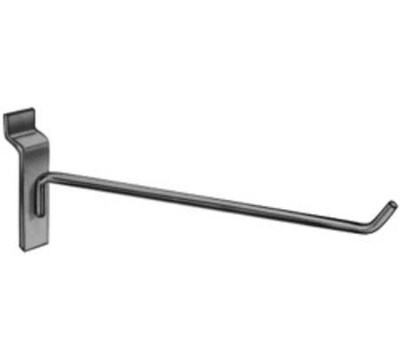 NAHANCO 4" Wire Thin Line Slatwall Hook, Chrome, 12/Pack