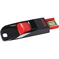SanDisk Cruzer Edge SDCZ51-032G-A46 32GB USB 2.0 Flash Drive, Black/Red