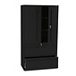 HON® 700 Series 2 Drawer Lateral File Cabinet w/Roll-Out & Posting Shelves, Black, Letter/Legal, 36"W (HON785LSP)