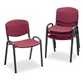 Safco® 4185 Series Stacking Chairs; Burgundy