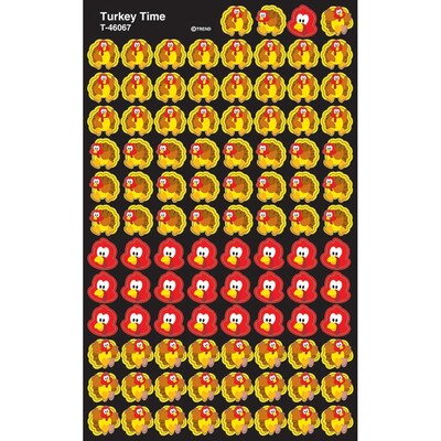 Trend Turkey Time superShapes Stickers, 800 CT (T-46067)