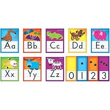 Trend Enterprises Awesome Animals Alphabet Bulletin Board Set, 36 pieces (T-8265)