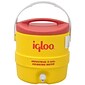 Igloo® 13.5 in (L) x 14.13 in (H) Yellow Polyethylene Beverage Cooler with Spigot, 3 gal