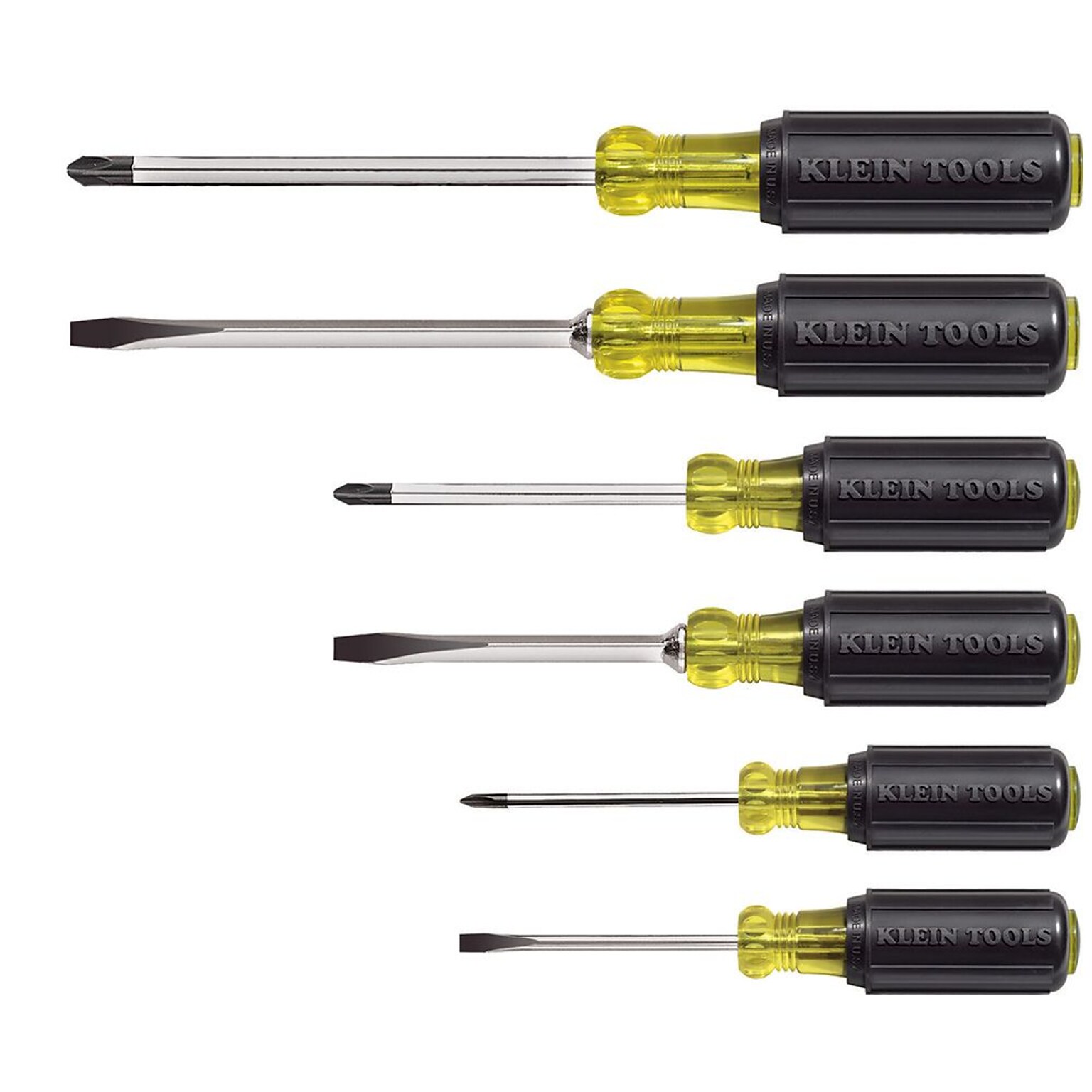 Klein Tools Cushion-Grip Screwdriver Set, 6 Piece