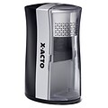 X-ACTO Inspire Plus Battery Pencil Sharpener, Black/Silver