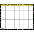 Creative Teaching Press™ Dots On Black Calendar Chart, Small