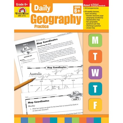 Evan-Moor Daily Geography Practice Resource Book, Grade 6 (EMC3715)