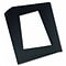 Pacon Pre-Cut Mat Frames, 11.5 x 16.75 Frame, 8 x 10.75 Window, Black, 12/Pack (PAC72560)