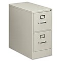 HON® 210 Series 2 Drawer Vertical File Cabinet, Letter, Light Grey, 28D (HON212PQ)