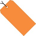 4 3/4 x 2 3/8 - Staples Orange 13 Pt. Shipping Tags - Pre-Strung, 1000/Case