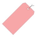 4 3/4 x 2 3/8 - Staples Pink 13 Pt. Shipping Tag - Pre-Wired, 1000/Case