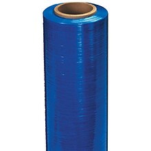 Staples 18 x 80 Gauge x 1500 Blue Cast Hand Stretch Film, 4/Case