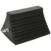 Checkers® Roadblock Rubber Wheel Chock With Bottom Void, Black