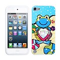 Insten® Skin Cover For iPod Touch 5th Gen; Blue Lotus Frog