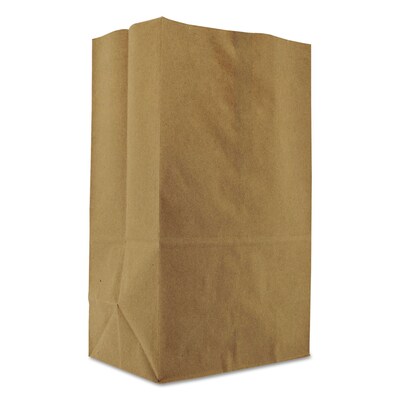 S & G PACKAGING Squat Kraft Paper Bags, 14.38 x 10.13 x 6.75,  500/Bundle