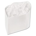 Royal Classy Cap, Crepe Paper, White, Adjustable, 100 Caps/Pack, 10 Packs/Ct