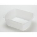 Medline Round Plastic Washbasins, Clear, 6 qt, 50/Pack