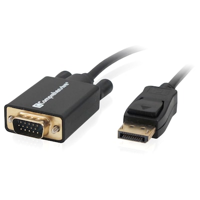 Comprehensive® CCN-DP2VGA6 6' DisplayPort/VGA Converter Cable; Black