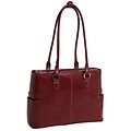McKlein WILLOW SPRINGS W Series Laptop Briefcase, Red Leather (96566)