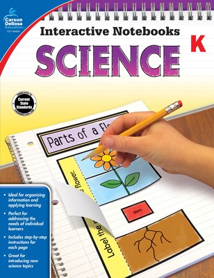 Carson-Dellosa Interactive Notebooks Science Kindergarten Resource Book (104904)