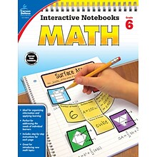 Carson-Dellosa Interactive Notebooks Math Grade 6 Resource Book (104910)
