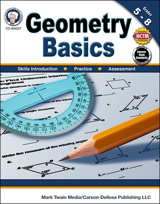 Mark Twain Geometry Basics Grades 5-8 Resource Book (404237)