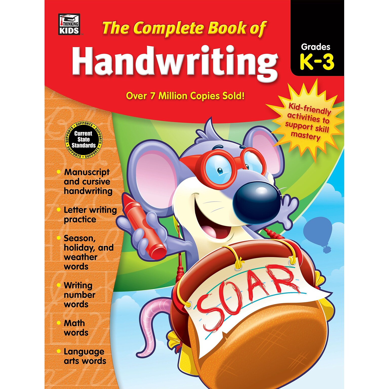 Thinking Kids The Complete Book of Handwriting Grades K-3 Workbook (704930)