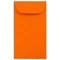 JAM Paper #5.5 Coin Business Colored Envelopes, 3.125 x 5.5, Orange Recycled, 50/Pack (356730548I)