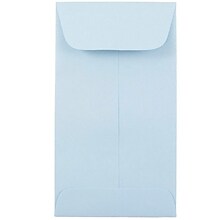 JAM Paper® #6 Coin Business Envelopes, 3.375 x 6, Baby Blue, Bulk 1000/Carton (356730563C)