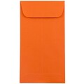 JAM Paper #7 Coin Business Colored Envelopes, 3.5 x 6.5, Orange Recycled, 50/Pack (1526755I)
