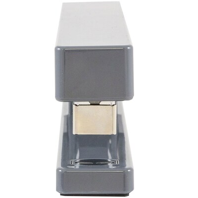 JAM Paper® Modern Desk Stapler, Grey, Sold Individually (337GY)
