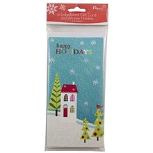 JAM Paper® Christmas Money Cards Set, Happy Holidays Wonderland, set of 6 (526IG74700)