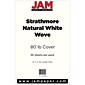 JAM Paper® Strathmore Legal Cardstock, 8.5 x 14, 80lb Natural White Wove, 50/pack (17428899)