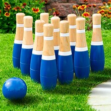 Hey! Play! 8 Inch Wooden Lawn Bowling Set (886511832381)