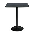 KFI 30 Square  Bar Height HPL Table Graphite Nebula (T30SQ1917BKGR38)