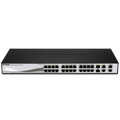D-Link® DES121028 28 Port Fast Ethernet Web Smart Switch