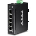 TRENDnet® TIG50 5 Port Hardened Industrial Gigabit Ethernet Unmanaged DIN-Rail Switch