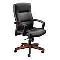 HON® 5000 Park Avenue Collection® High Back Leather Chair, Black