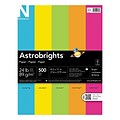 Astrobrights Neenah Colored Paper, 24 lbs., 8.5 x 11, Assorted Brights, 500 Sheets/Ream (WAU99608)