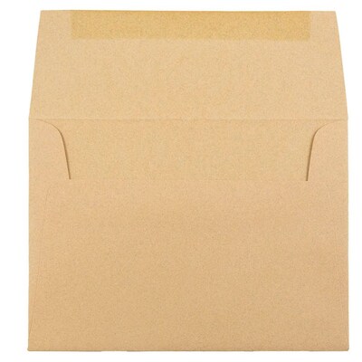 JAM Paper® A6 Passport Invitation Envelopes, 4.75 x 6.5, Ginger Brown Recycled, 50/Pack (11179I)